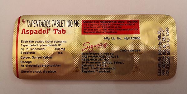 Tapentadol  100MG (120 tablets)